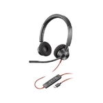 POLY BLACKWIRE 3320 STEREO MIC ROSOFT TEAMS CERTIFIED USB-C H EADSET USB-C/A ADAPTER