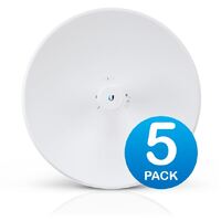 Ubiquiti PowerBeamAC Gen2 5GHz airMAX AC Bridge 25dBi up to 450+Mbps 5Pk
