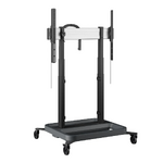 Vogels Rise 5205 Motorized Display Lift Trolley Up To 86 Up To 120kg 50mm S Black