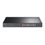 TP-Link TL-SL1218MP 16-Port 10 100Mbps 2-Port Gigabit Unmanaged PoE Switch