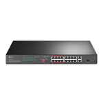 TP-Link TL-SL1218P 16-Port 10 100 Mbps + 2-Port Gigabit Rackmount Switch