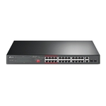 TP-Link TL-SL1226P 24-Port 10 100Mbps 2-Port Gigabit Unmanaged PoE+ Switch