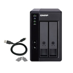 QNAP TR-002, 2-BAY DAS EXPANSION UNIT NO DISK , SATA USB-C 
