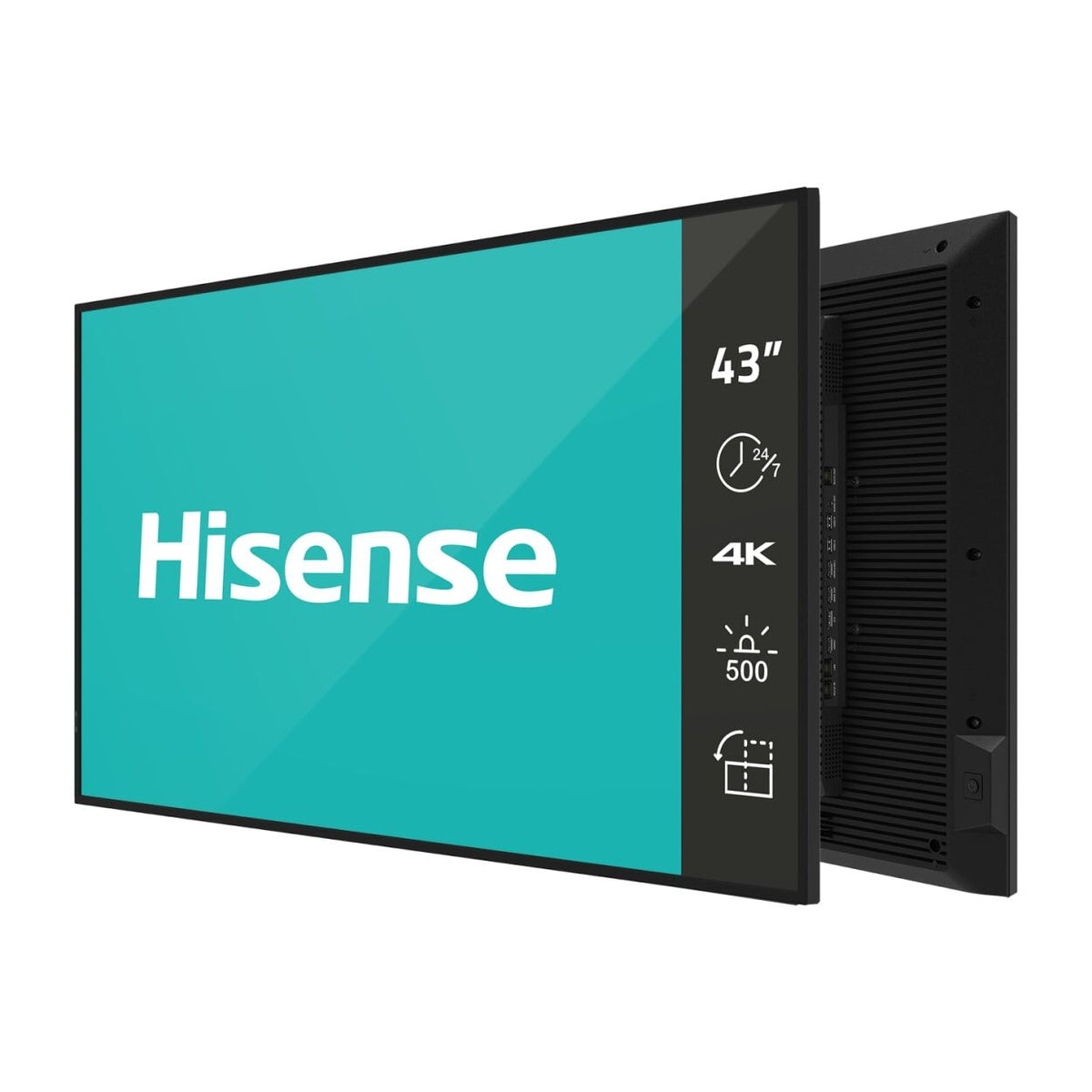Hisense 43DM66D 43" UHD Digital Signage – 500 Nits, 24/7 Operation, Android 11