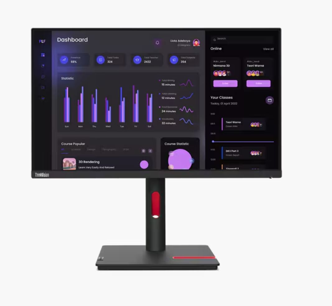 Lenovo ThinkVision T24i-30 23in Monitor 63CFMAR1AU
