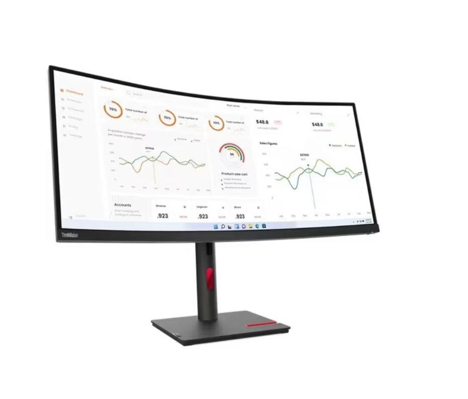 Lenovo ThinkVision T34w-30 34" Ultrawide WQHD Curved Monitor 63D4GAR1AU
