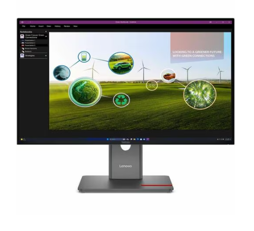 Lenovo ThinkVision P27q-40 27" QHD IPS Monitor (2560x1440, 120Hz, HDR10, HDMI 2.1 + DP, USB 3.2 Hub, Eyesafe Certified, Height Adjustable)
