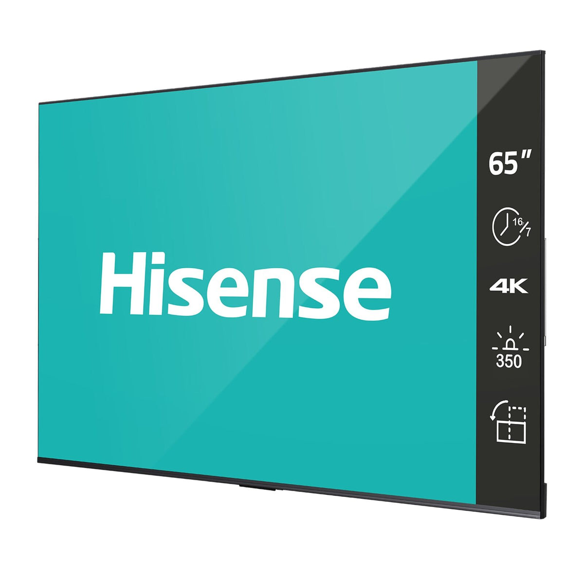 Hisense 65DP30FE 65" UHD Digital Signage – 350 Nits, 16/7 Operation, Android 9