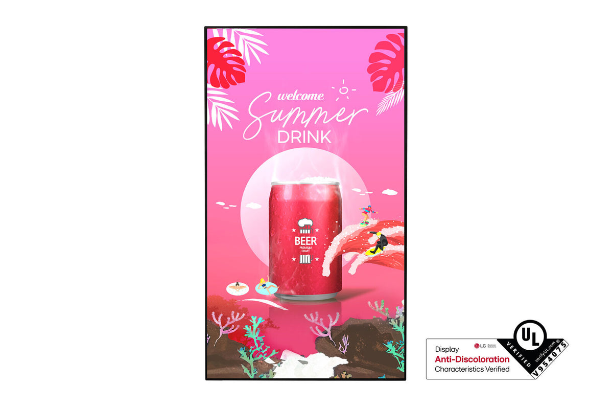 LG 75XS4P 75" 4K UHD 4000-Nit Window-Facing Digital Signage | webOS 6.0 | 24/7 Commercial Display