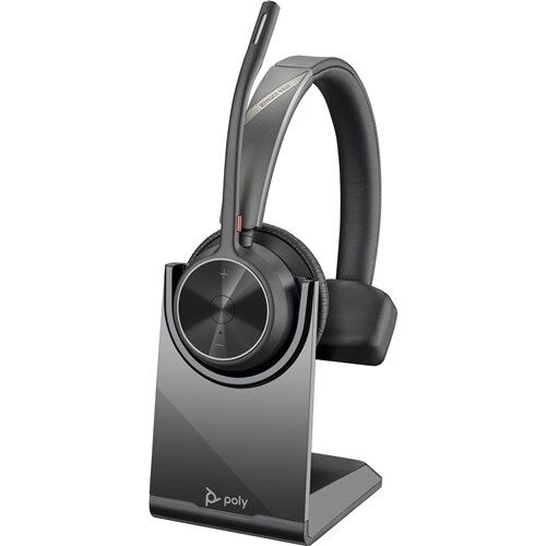 POLY VOYAGER 4310 UC MONAURAL HEADSET BT700 USB-A ADAPTER  CHARGING STAND