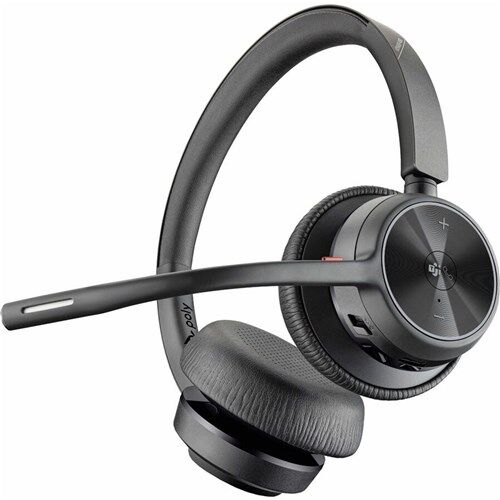 POLY VOYAGER 4320-M MICROSOFT TEAMS CERTIFIED HEADSET BT700 DONGLE CHARGING STAND