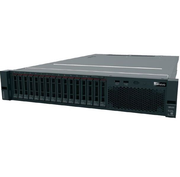 LENOVO ThinkSystem SR550 1x Xeon Silver 4208 8C 2.1GHz 85W 1x16GB 2Rx8 RAID 530-8i PCIe 12Gb Adapter 1x750W Server