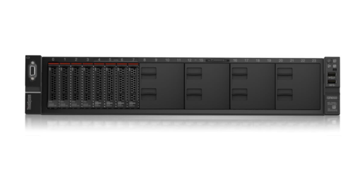 LENOVO ThinkSystem SR650 Xeon 3204 6C 6T 1.9GHz 16GB SFF HS 530-8i 0GB RAID 750W Server
