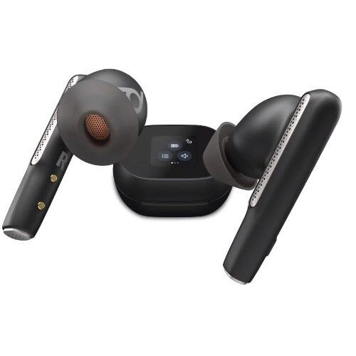 POLY VOYAGER FREE 60 UC M CAR BON BLACK EARBUDS BT700 USB-A TOUCHSCREEN CHARGE CASE