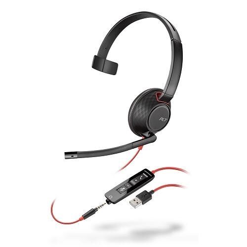 POLY BLACKWIRE 5210 MONAURAL USB-A HEADSET