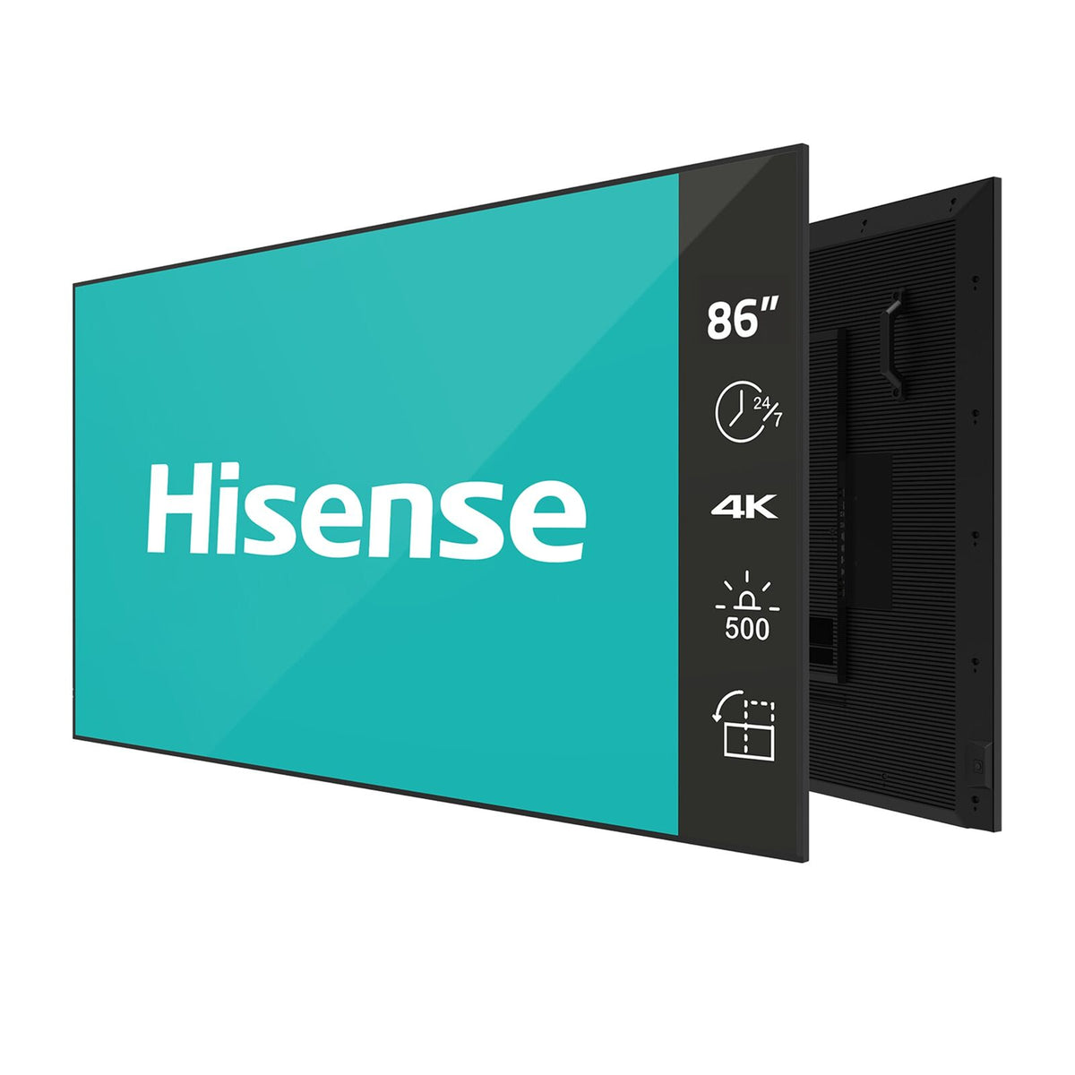 Hisense 86DM66D 86" UHD Digital Signage Display | 500 nits, Android 11, 24/7 Operation