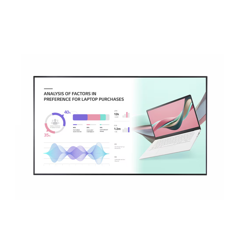 LG 86UH5J PRO 86” 4K UHD Digital Signage Display | 500 Nits webOS 6 28% Haze