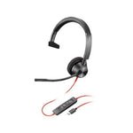 POLY BLACKWIRE 3310 MONAURAL M ICROSOFT TEAMS CERTIFIED USB-C HEADSET USB-C/A ADAPTER