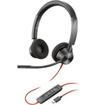 POLY BLACKWIRE 3320 STEREO USB -C HEADSET USB-C/A ADAPTER