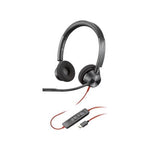 POLY BLACKWIRE 3320 STEREO MIC ROSOFT TEAMS CERTIFIED USB-C H EADSET USB-C/A ADAPTER