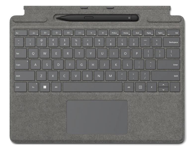 Surface Pro 8/X Signature Keyboard (type cover) Platinum with Pen Bundle