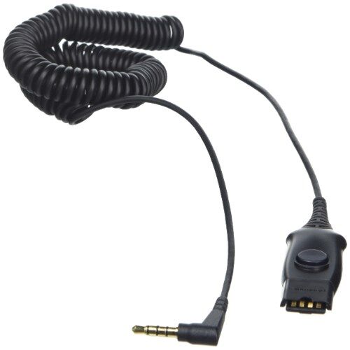 POLY 10FT COILED CABLE WITH 3. 5MM TO QD CONNECTOR