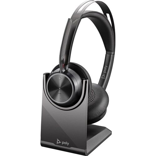 POLY VOYAGER FOCUS 2 USB-C-C H EADSET USB-C/A ADAPTER CHARG ING STAND WW