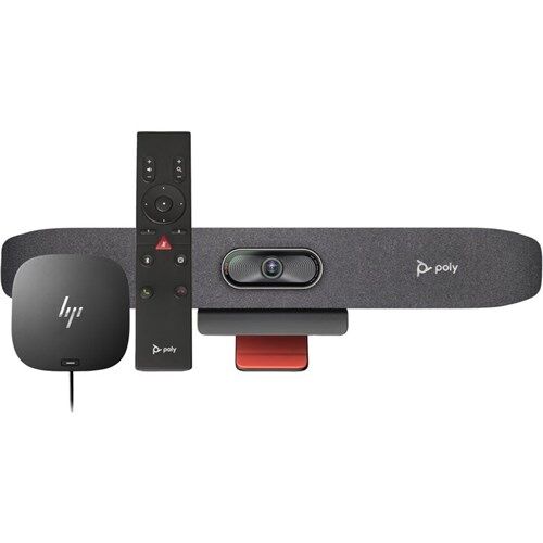 POLY STUDIO R30 USB VIDEO BAR AND BT REMOTE WITH HP USB-C DO CK G5 ABG