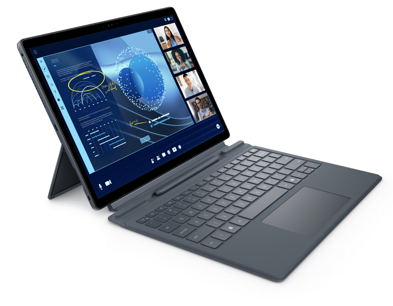 Dell Latitude 7350 Detachable 13" 3K 2-in-1 Ultra 7 164U, 16GB RAM, Pen, Keyboard, W11P