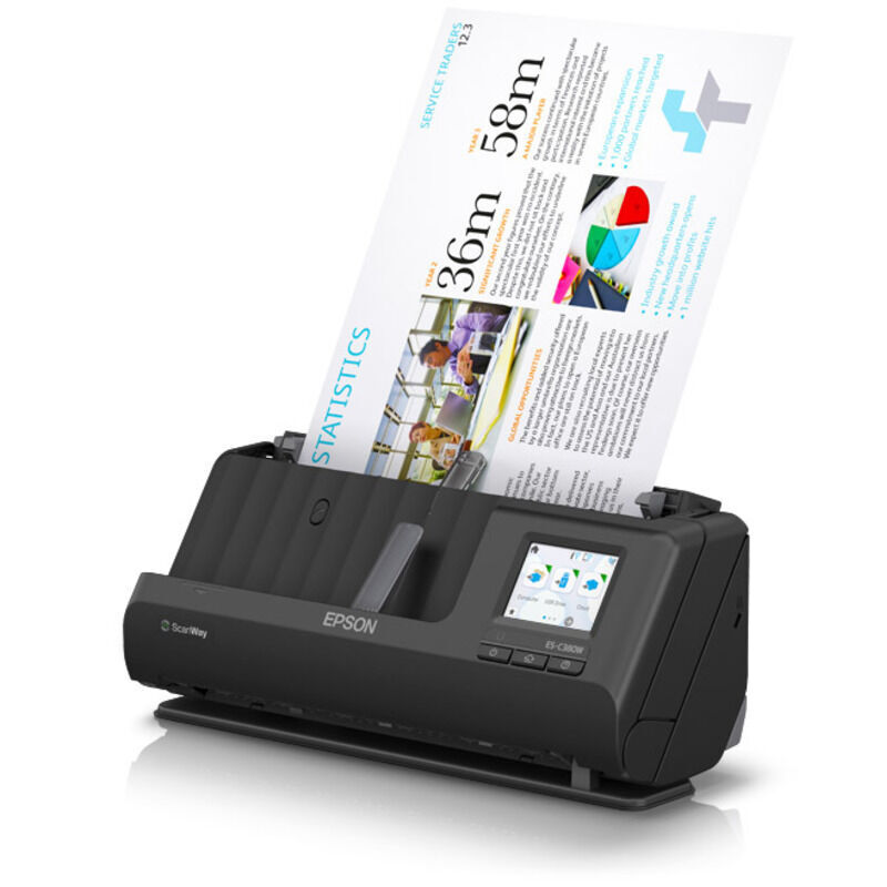 Epson WorkForce ES-C380W Wireless Compact Duplex Document Scanner