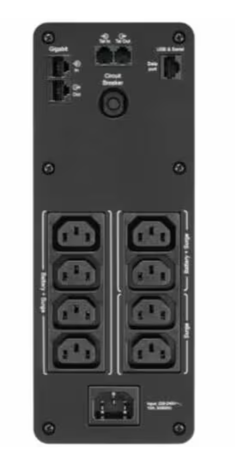 APC Back-UPS Pro, Back-UPS Pro, 1200VA/720W, Tower, 230V, 8x IEC C13 outlets, Sine Wave, AVR, USB Type A + C ports, LCD, User Replaceable Battery