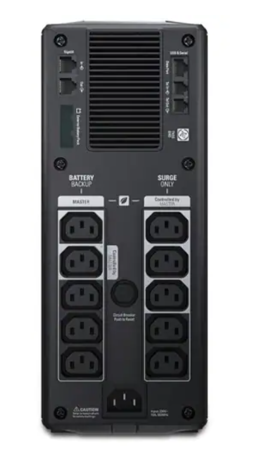 APC Back-UPS Pro, Back-UPS Pro, 1500VA/865W, Tower, 230V, 10x IEC C13 outlets, AVR, LCD, User Replaceable Battery