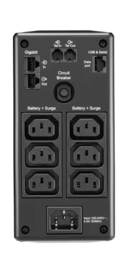 APC Back-UPS Pro, Back-UPS Pro, 900VA/540W, Tower, 230V, 6x IEC C13 outlets, AVR, LCD, User Replaceable Battery