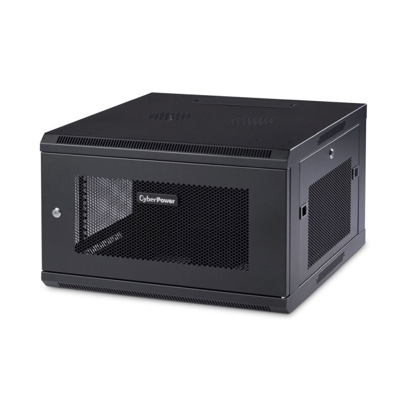 CyberPower CR6U61001 6U Wall Mount Rack Enclosure | Compact 19" Server Cabinet