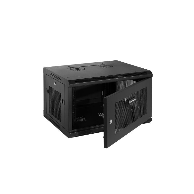 CyberPower 6U Wall Mount Rack Enclosure | Space-Saving 19” Server Cabinet with Enhanced Airflow