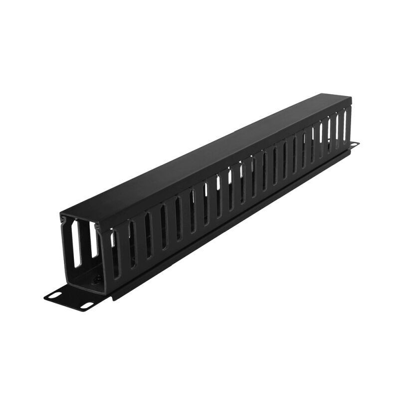 CyberPower CRA30003 1U Horizontal Cable Manager – 19-Inch Flexible Duct Cable Rack