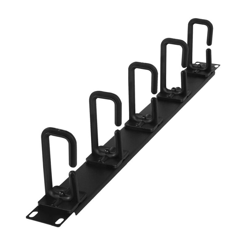 CyberPower CRA30004 1U Horizontal Flexi Ring Cable Manager – Premium 19-Inch Rack Cable Organizer