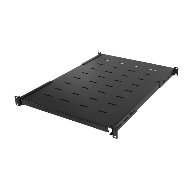 CyberPower CRA50005 Adjustable Heavy-Duty Rack Shelf – 1U 80kg Capacity with 65–83.2cm Adjustable Depth