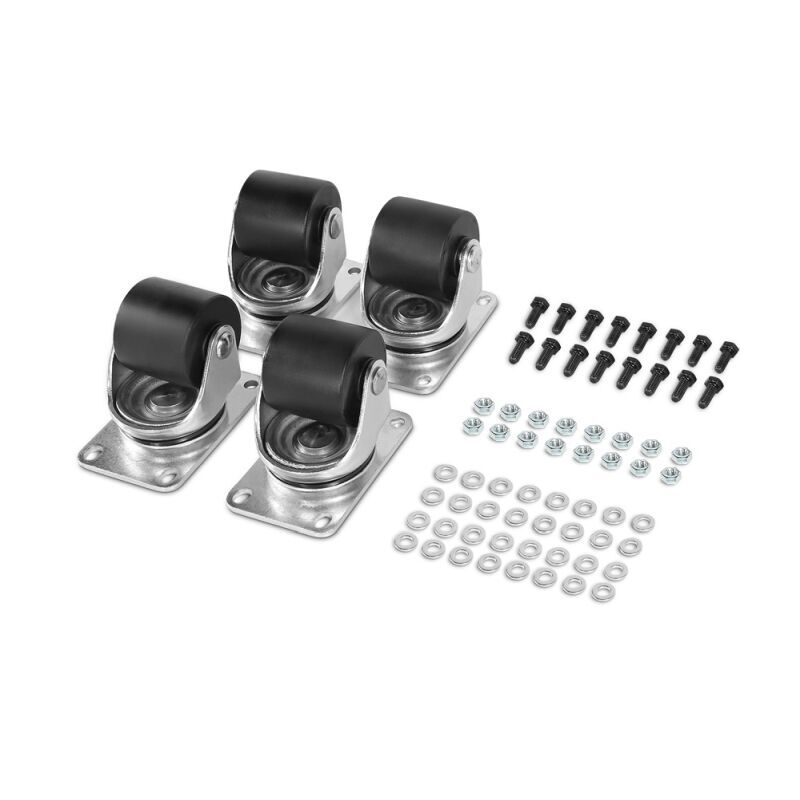 CyberPower CRA60002 – 2" Caster Kit (4-Pack) with Leveling Feet & Plates | Mobility Solution for Server Racks