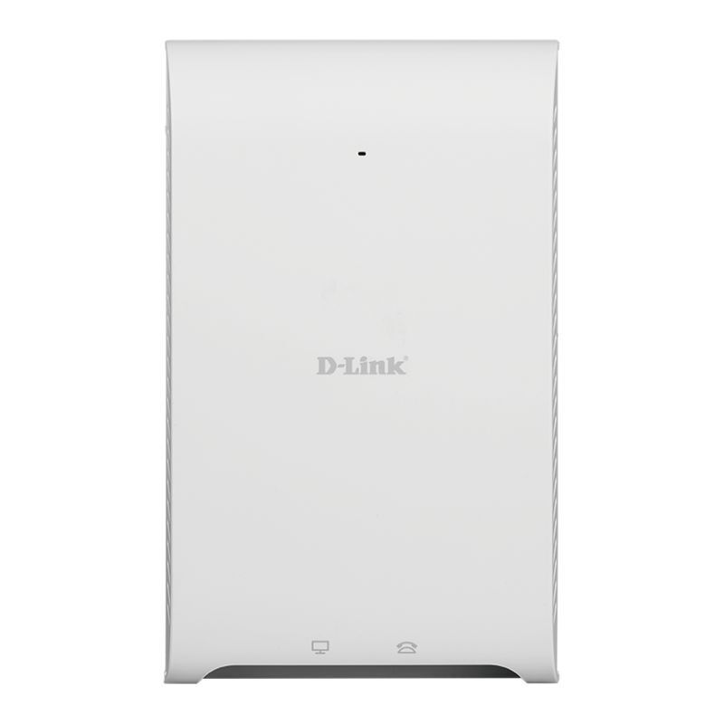 D-Link Wireless AC1200 Wave 2 Dual-Band Wall-Plate PoE Access Point – Enterprise In-Wall Wi-Fi Solution