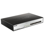 D-Link 8-Port Gigabit PoE+ Unmanaged Switch with 140W Power Budget | Silent Rackmount Network Solution