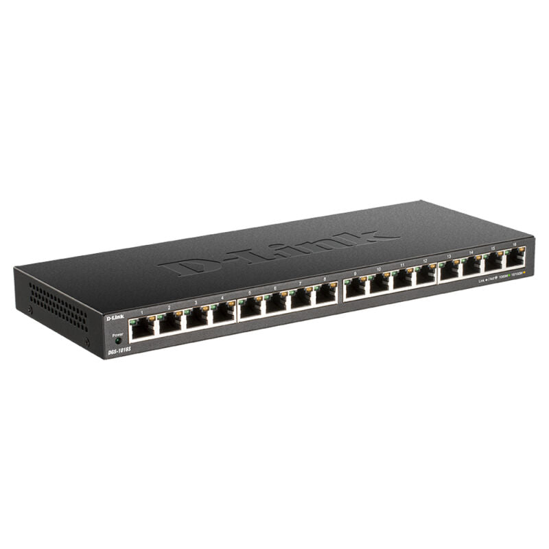 D-Link 16-Port Low Profile Gigabit Unmanaged Switch | Compact High-Speed Network Solution