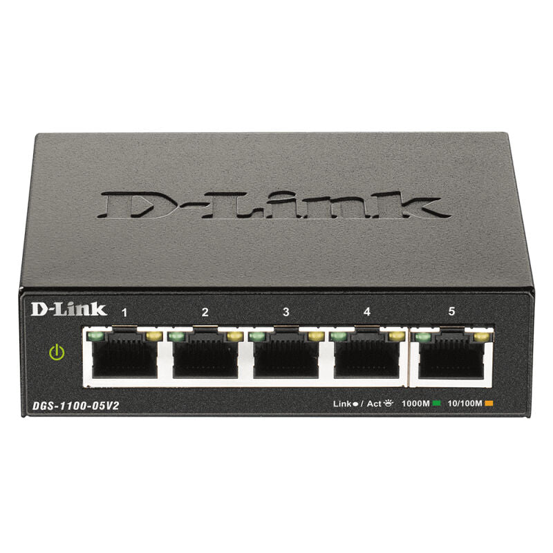 D-Link 5-Port Gigabit Smart Managed Switch | Silent Fanless Layer 2 Networking
