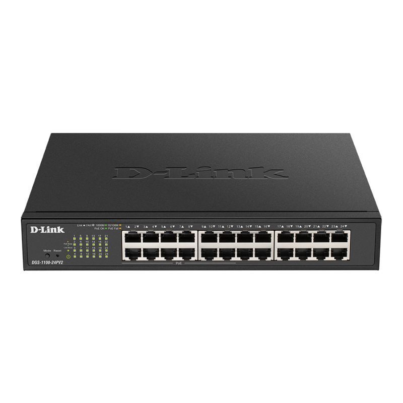 D-Link 24-Port Gigabit Smart Managed PoE+ Switch with 12 PoE Ports | 100W