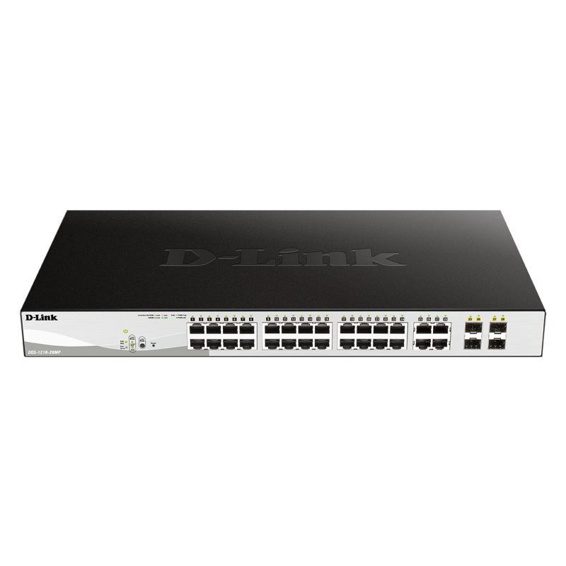 D-Link DGS-1210-28MP 28-Port Gigabit Smart Managed PoE Switch | 370W PoE Budget