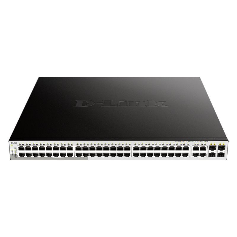 D-Link DGS-1210-52MP 52-Port Gigabit Smart Managed PoE Switch with 370W Power Budget