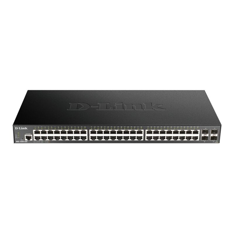D-Link DGS-1250-52X 52-Port Gigabit Smart Managed Switch with 4x 10G SFP+ | Enterprise Performance & Advanced Management