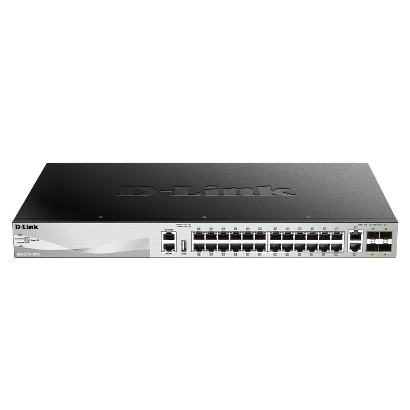 D-Link DGS-3130 30-Port Stackable Gigabit Layer 3+ Managed Switch with 6 10Gb Ports | Enterprise Networking 