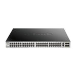 D-Link DGS-3130-54PS | 54-Port Stackable Gigabit PoE+ Layer 3+ Managed Switch with 6 x 10GbE Ports – Enterprise Power & Scalability
