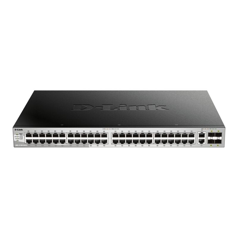 D-Link DGS-3130-54TSD-Link DGS-3130-54T | 54-Port Stackable Gigabit Layer 3+ Managed Switch with 6 x 10GbE Uplinks – Enterprise-Grade Switching Switch